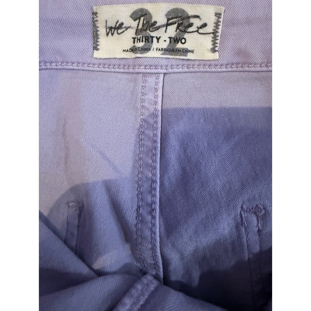 We The Free People Just Float On Flare Jeans Lavender Purple Bell Bottom Size 32 - Picture 4 of 4